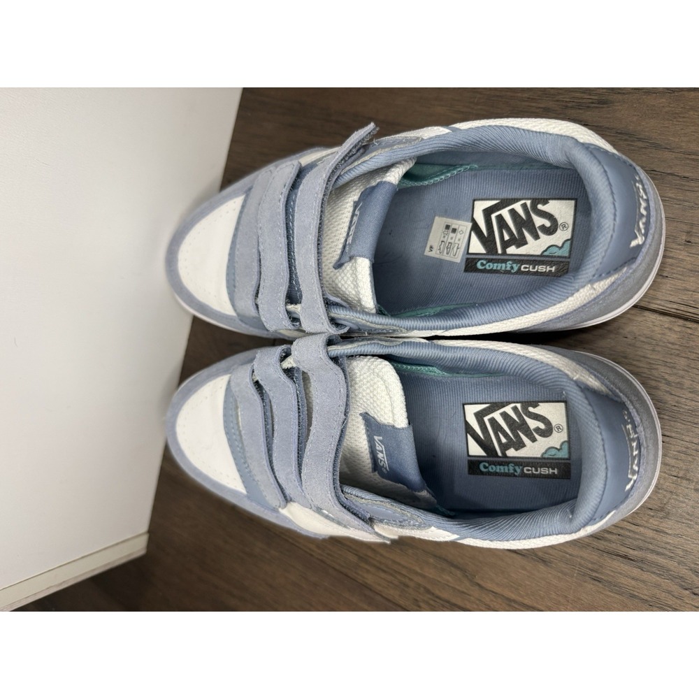 Vans Lowland ComfyCush V 'Dusty Blue' two-tone leather M 7 W 8.5 - Picture 4 of 5